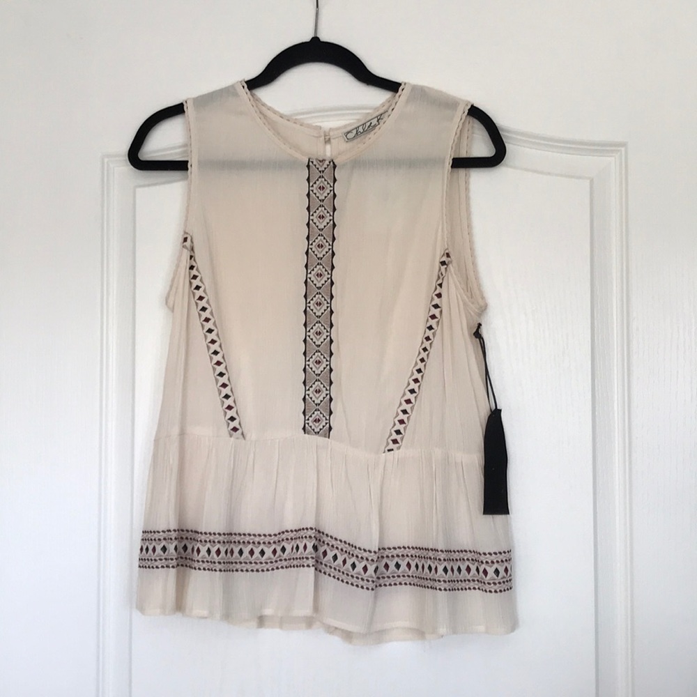 Nordstrom ivory/beige blouse